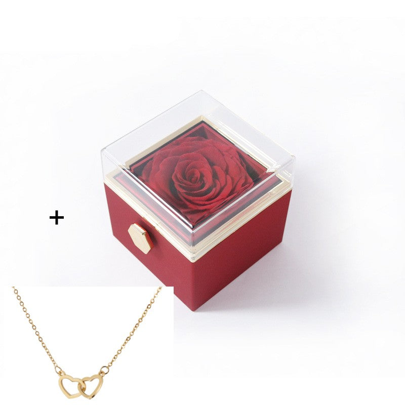 Valentine's Day Rose Acrylic Ring Box