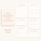2026 Harmony Life Planner – Mix & Match Printable Set (5 Colors)