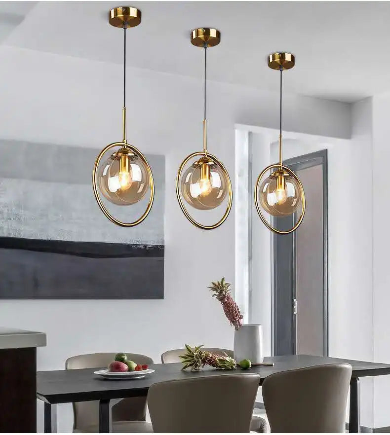 Modern Glass Ball Pendant Lighting