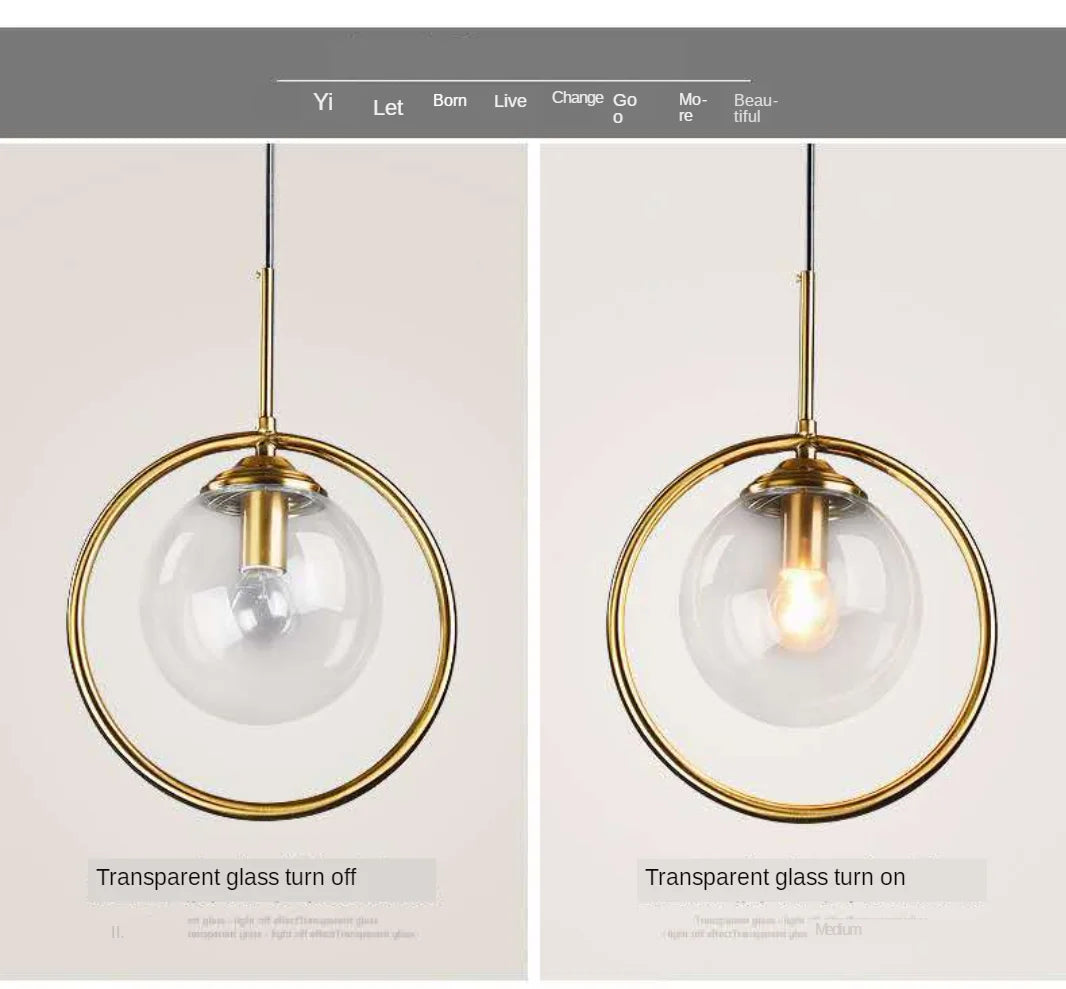 Modern Glass Ball Pendant Lighting