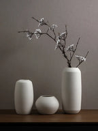 Modern Minimalist Creative White Brushed Ceramic Vase