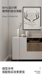 Modern Minimalist Creative White Brushed Ceramic Vase