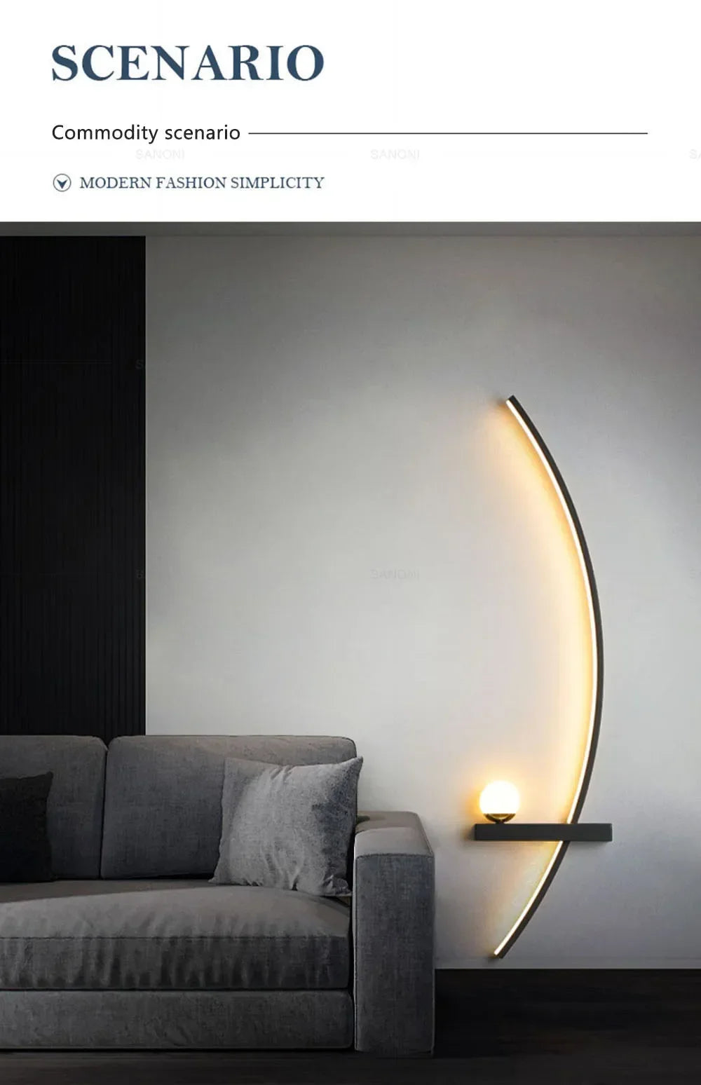 Nordic LED Wall Lamp Stripes