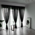 Solid Color Sheer Curtain