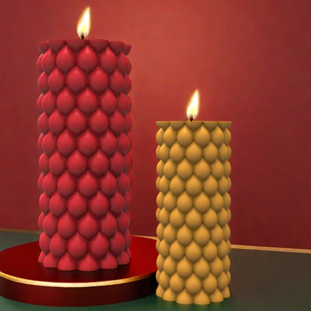 Fried Dough Twists round candle