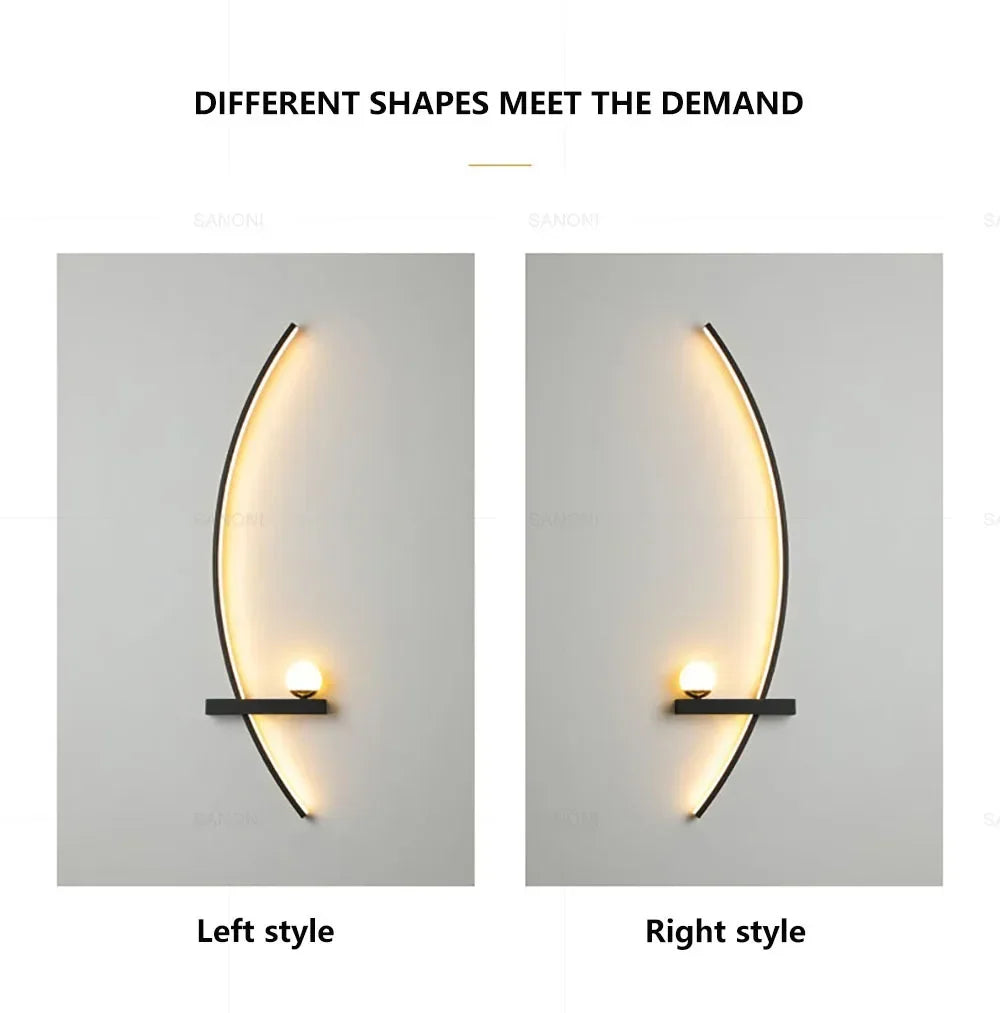 Nordic LED Wall Lamp Stripes