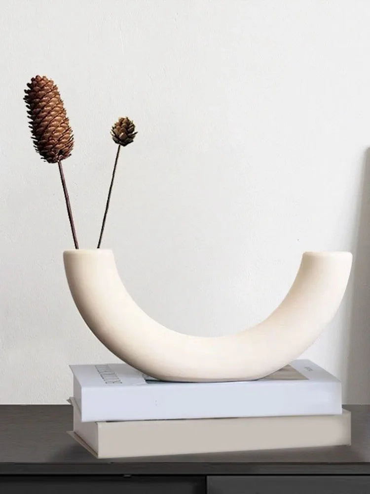 Enchanting Crescent Moon Vase