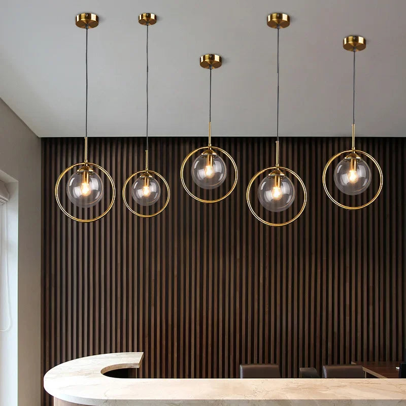 Modern Glass Ball Pendant Lighting