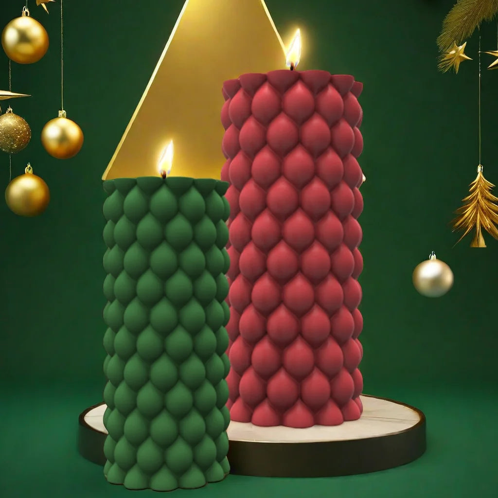 Fried Dough Twists round candle