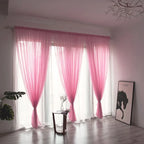 Solid Color Sheer Curtain