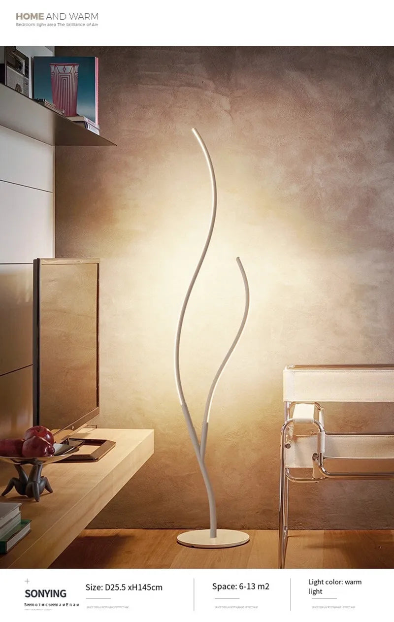 Modern LED Creative Branches Modeling Floor Lamp