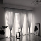 Solid Color Sheer Curtain