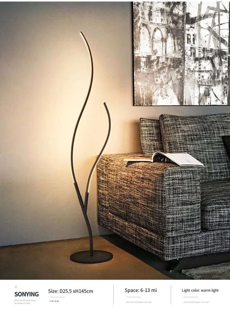 Modern LED Creative Branches Modeling Floor Lamp