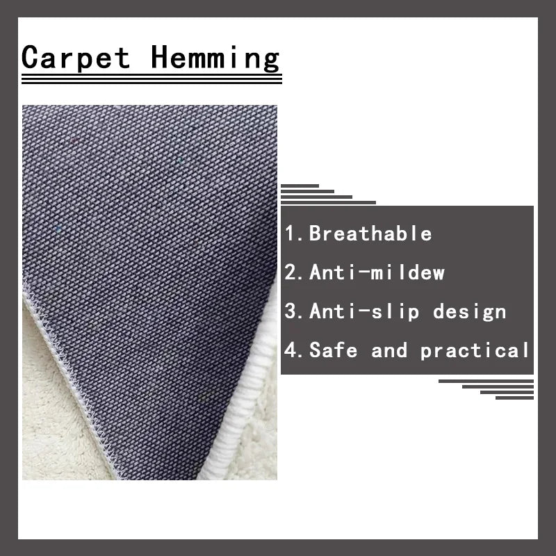 Minimalist Bedroom Bedside Carpet