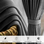 High-end Velvet Grommet Curtain