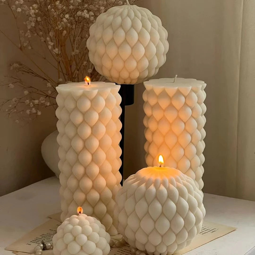 Fried Dough Twists round candle