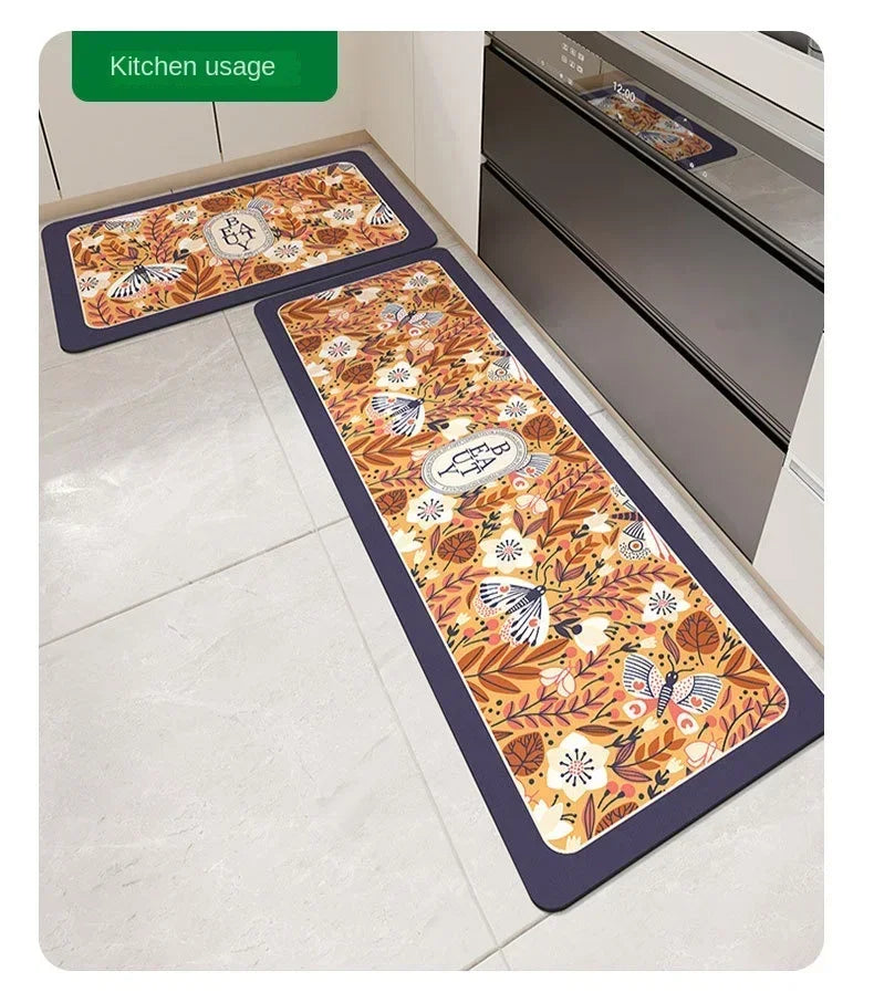 Slip Absorbent Kitchen Mat
