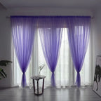 Solid Color Sheer Curtain