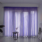 Solid Color Sheer Curtain