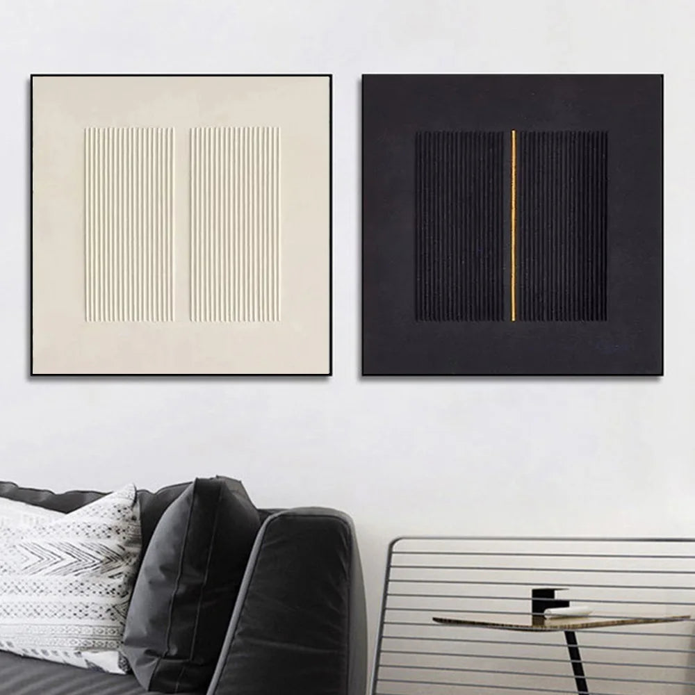 Modern Nordic 3D Texture Wall Poster