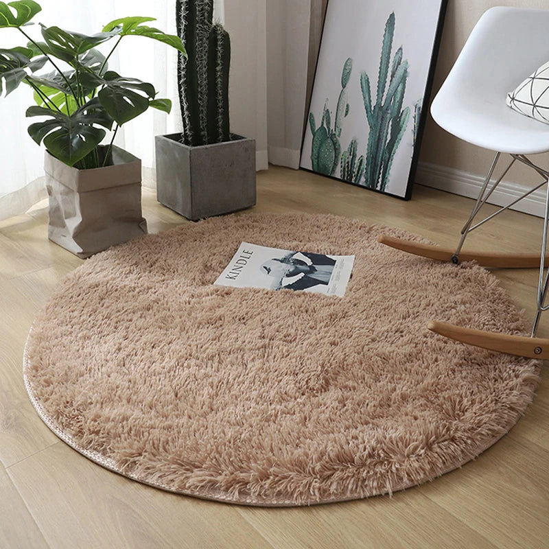 Fur Round Mat Kids