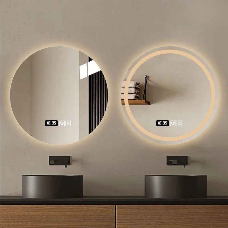 Modern Circular Smart Bathroom Mirror