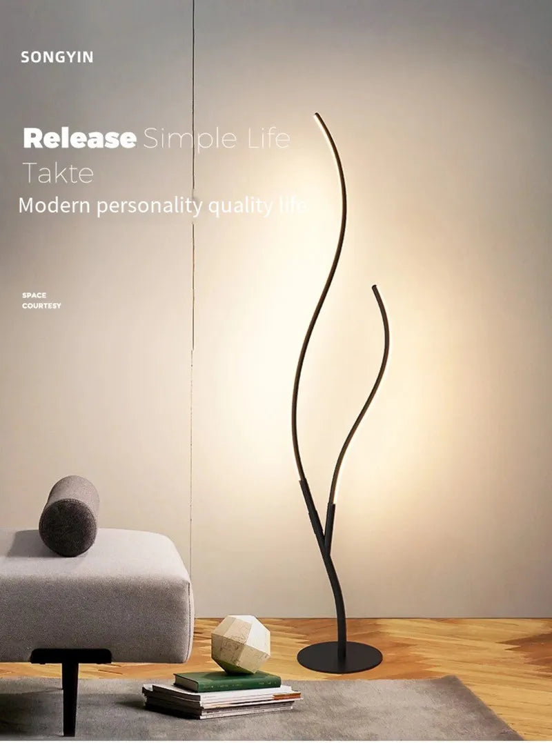 Modern LED Creative Branches Modeling Floor Lamp