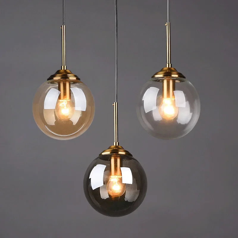 Modern Glass Ball Pendant Lighting