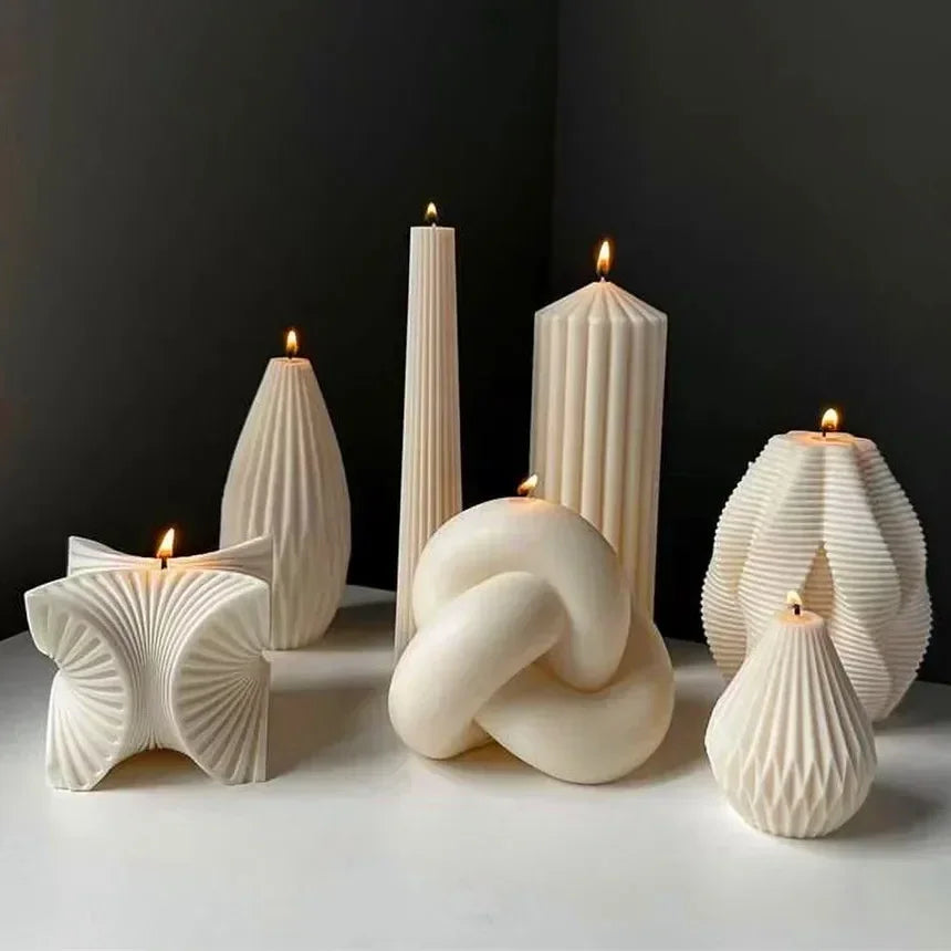 Fried Dough Twists round candle