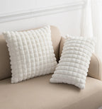 Faux Rabbit Fur Cushion Cover