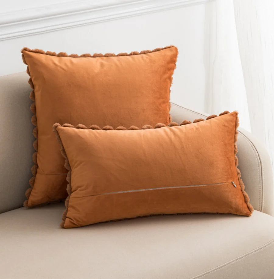 Faux Rabbit Fur Cushion Cover