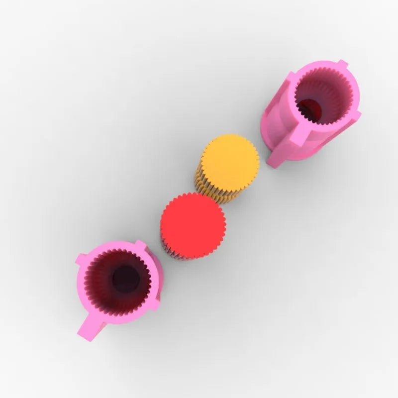 Roman Striped Cylindrical Candle