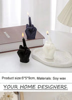 Middle Finger Shaped Gesture Scented Candles