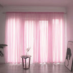 Solid Color Sheer Curtain