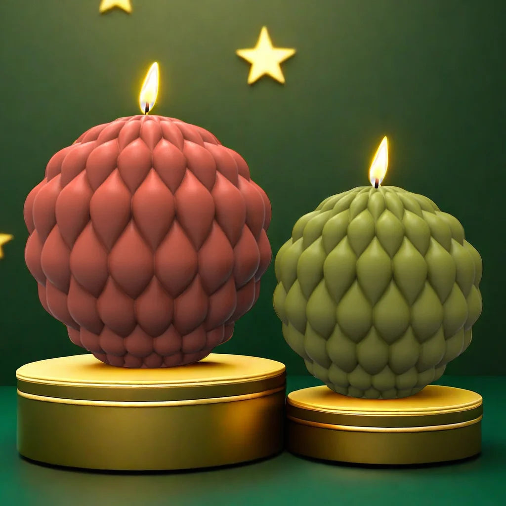 Fried Dough Twists round candle