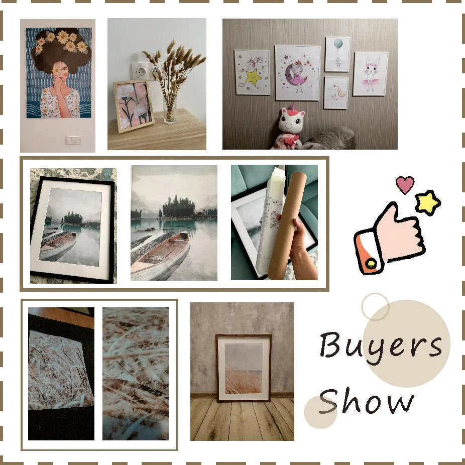 Simple Neutral Color Boho Modern Gallery Wall Art