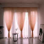 Solid Color Sheer Curtain