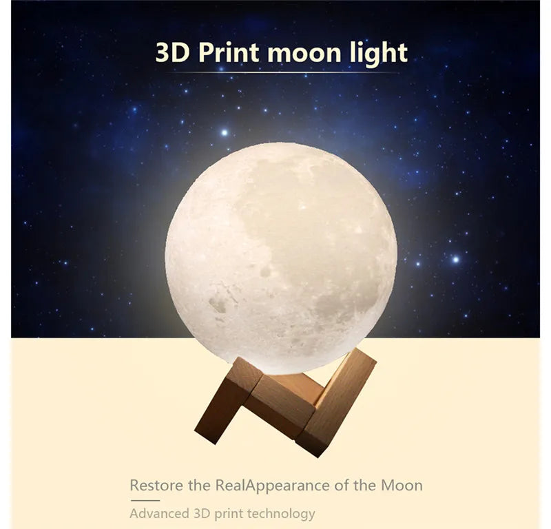 3D Print Moon Lamp