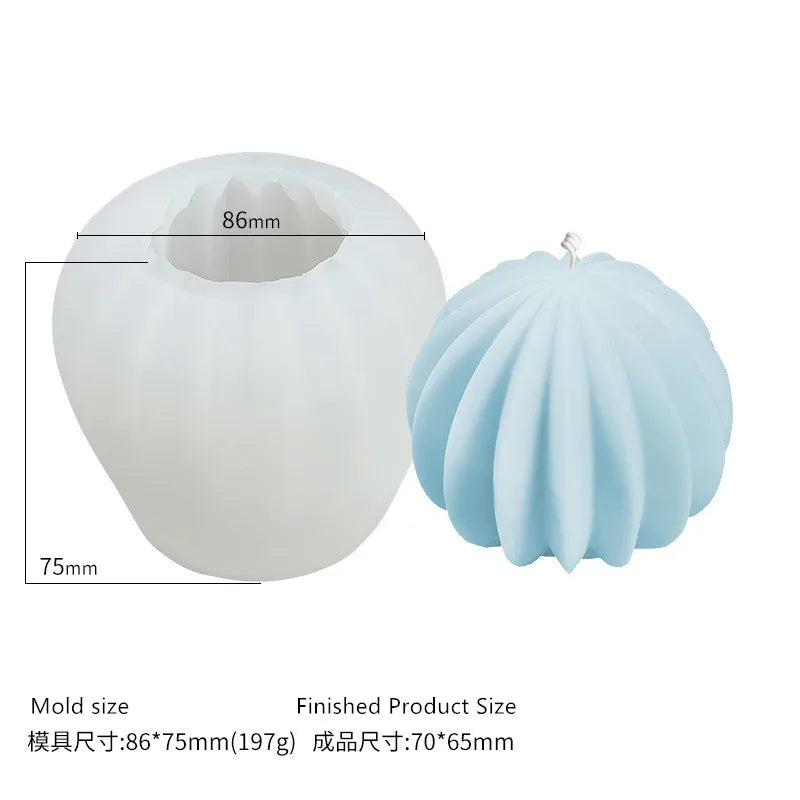 Fried Dough Twists round candle