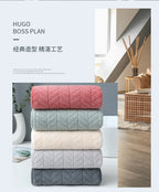 Thickened Coral velvet cotton bath towel