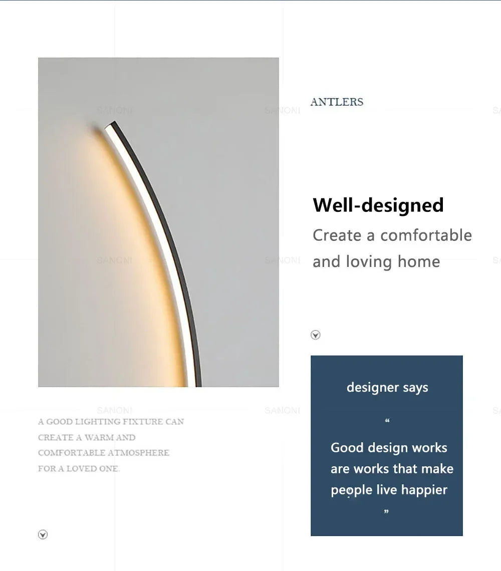 Nordic LED Wall Lamp Stripes