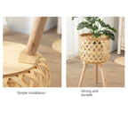 Bamboo Rattan Flowerpot