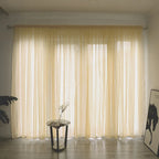 Solid Color Sheer Curtain