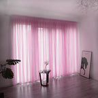 Solid Color Sheer Curtain