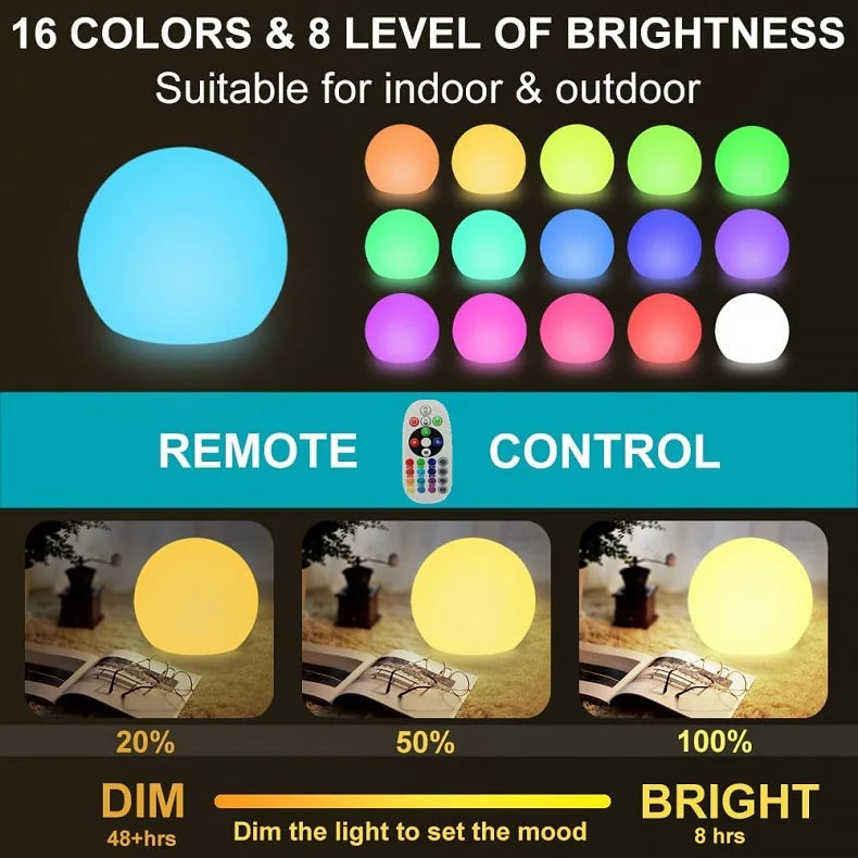 LED Garden Ball Light Outdoor Solar Lighting