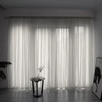 Solid Color Sheer Curtain