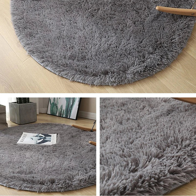 Fur Round Mat Kids