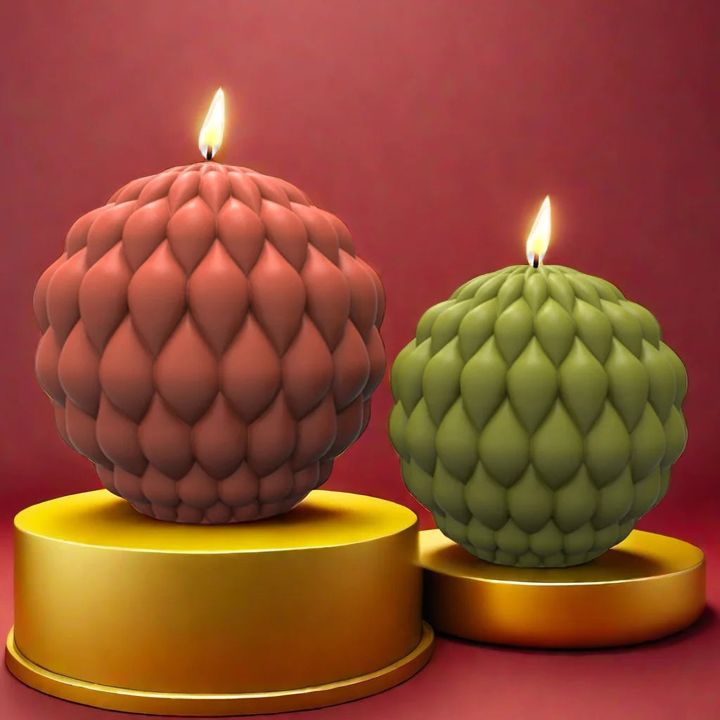 Fried Dough Twists round candle