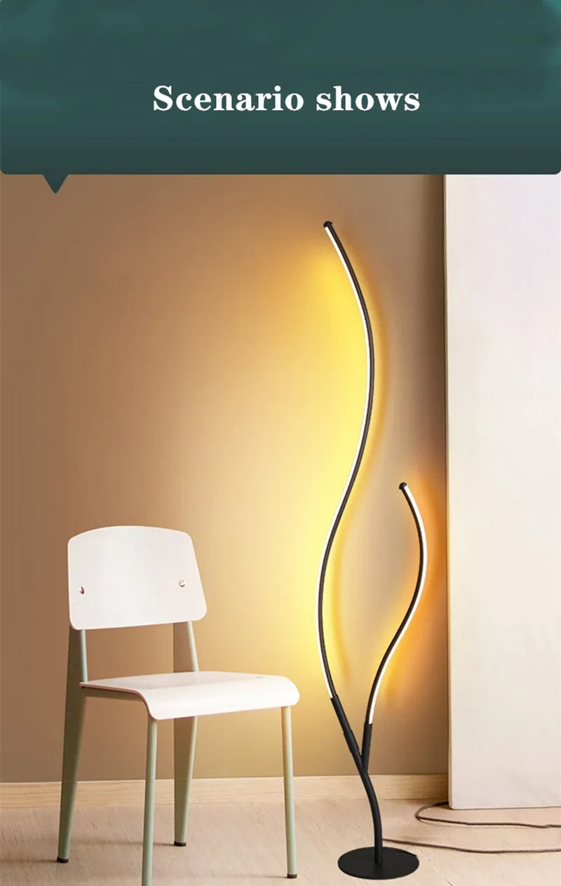 Modern LED Creative Branches Modeling Floor Lamp