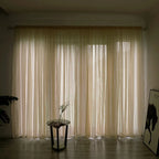 Solid Color Sheer Curtain